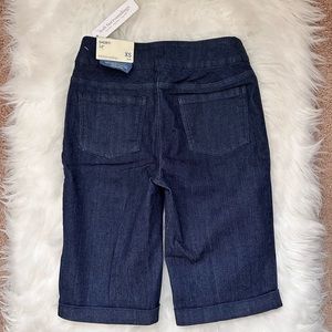 Soft Surrounding 12 inch Bermuda Shorts Dark Denim.